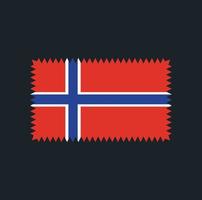 Norge flagga vektor design. National flagga