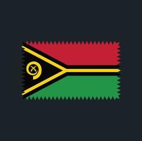 Vanuatu-Flaggenvektordesign. Nationalflagge vektor