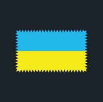 ukraine flaggenvektordesign. Nationalflagge vektor