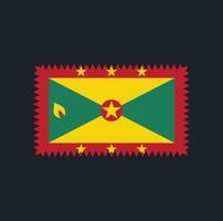 Vektordesign der Grenada-Flagge. Nationalflagge vektor