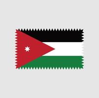 jordanien flaggenvektordesign. Nationalflagge vektor