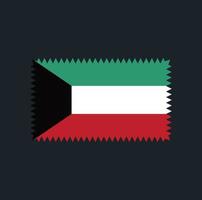 Kuwait-Flaggenvektordesign. Nationalflagge vektor