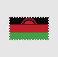 Malawi-Flaggenvektordesign. Nationalflagge vektor