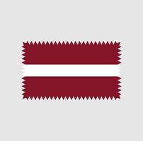 lettland flagga vektor design. National flagga