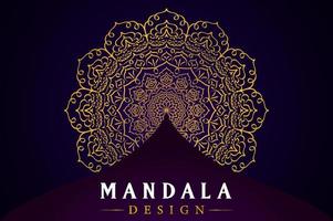 mandala design för målarböcker. dekorativa runda ornament. vintage dekorativa element. orientaliskt mönster, vektorillustration. vektor