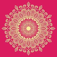 luxuriöses dekoratives Mandala-Hintergrunddesign, Muster in Form von Mandala für Henna
