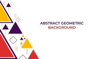 Hintergrund der geometrischen Form des bunten Dreiecks vektor
