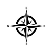 Kompass-Symbol. Kompass-Symbolvektor isoliert auf weißem Hintergrund. Modernes Kompass-Logo-Design, Kompass-Symbol einfaches Zeichen. vektor