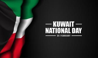 bakgrund för kuwait nationaldag. vektor