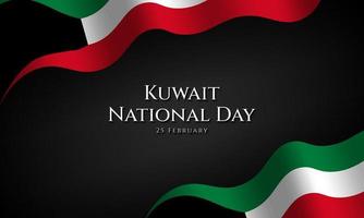 bakgrund för kuwait nationaldag. vektor