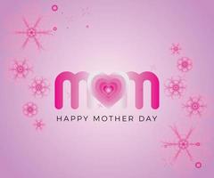 Happy Mother's Day Banner Hintergrunddesign vektor