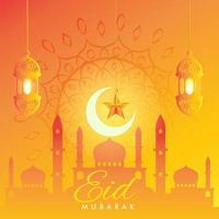 eid mubarak, eid al adha, eid al fitr islamisk affisch banner vektor tapet bakgrund