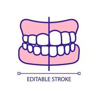 RGB-Farbsymbol für die Umgestaltung der Zahnoberfläche vektor