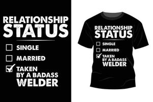 inspirerande motivation citat med text relation status vektor typografi tshirt design