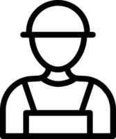 Arbeiter-Vektor-Illustration auf einem Hintergrund. Premium-Qualitätssymbole. Vektorsymbole für Konzept und Grafikdesign. vektor