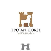 Trojanisches Pferd-Symbol vektor