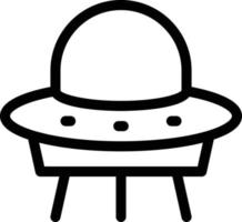 ufo-vektorillustration auf einem hintergrund. hochwertige symbole. Vektorsymbole für Konzept und Grafikdesign. vektor