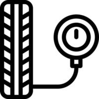 Reifenvektorillustration auf einem Hintergrund. Premium-Qualitätssymbole. Vektorsymbole für Konzept und Grafikdesign. vektor