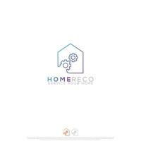 Home-Recovery-Logo-Vektordesign für den Reinigungsservice vektor