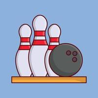 bowling vektorillustration på en background.premium kvalitetssymboler. vektor ikoner för koncept och grafisk design.