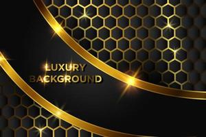 Gold Luxus Hintergrund Design vektor