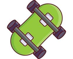 skateboard-vektorillustration auf einem hintergrund. hochwertige symbole. Vektorsymbole für Konzept und Grafikdesign. vektor