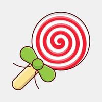 Lollipop-Vektorillustration auf einem Hintergrund. Premium-Qualitätssymbole. Vektorsymbole für Konzept und Grafikdesign. vektor