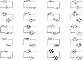 Rahmen mit Blättern vektor