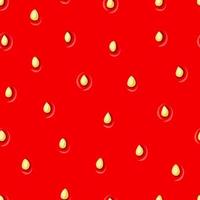 saftige erdbeerbeschaffenheit nahtloser hintergrund. rotes Muster mit Samen. Vektor-Illustration. vektor