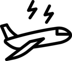 Flugzeug-Vektor-Illustration auf einem Hintergrund. Premium-Qualitätssymbole. Vektorsymbole für Konzept und Grafikdesign. vektor