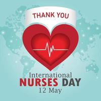 internationella sjuksköterskedagen, världssköterskedagen, sjuksköterska, internationella barnmorskedagen, kampen mot corona. vektor