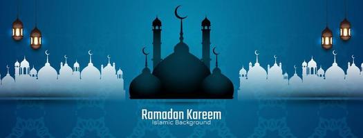 religiös ramadan kareem islamisk festival banner design vektor