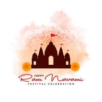 indisches hinduistisches kulturfestival ram navami feier hintergrund vektor