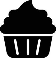 Cupcake-Vektorillustration auf einem Hintergrund. Premium-Qualitätssymbole. Vektorsymbole für Konzept und Grafikdesign. vektor