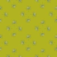 fläkt palmblad seamless pattern.vintage tropisk gren i gravyr stil. vektor