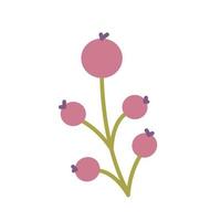 Johannisbeere, Pflanze mit Beeren, flache Vektorgrafik vektor