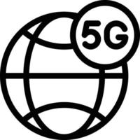 5g-Vektorillustration auf einem Hintergrund. Premium-Qualitätssymbole. Vektorsymbole für Konzept und Grafikdesign. vektor