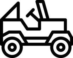 Jeep-Vektorillustration auf einem Hintergrund. Premium-Qualitätssymbole. Vektorsymbole für Konzept und Grafikdesign. vektor
