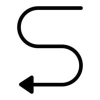 kurvenvektorillustration auf einem hintergrund. hochwertige symbole. Vektorsymbole für Konzept und Grafikdesign. vektor