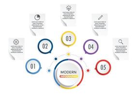 abstrakte infografiken anzahl optionen vorlage. Vektor-Illustration. kann für Workflow-Layout, Diagramm, Optionen für Geschäftsschritte, Banner und Webdesign verwendet werden. Visualisierung von Geschäftsdaten. Prozessdiagramm. vektor