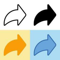 Abbildung Vektorgrafik des Share-Symbols. perfekt für Benutzeroberfläche, neue Anwendung usw vektor