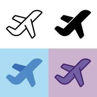 Illustrationsvektorgrafik des Flugzeugsymbols. perfekt für Benutzeroberfläche, neue Anwendung usw vektor
