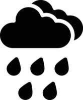 kraftigt regn vektor ikon design illustration