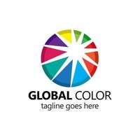 global färg logotyp mall design vektor