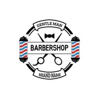 modern barbershop logotyp vektor
