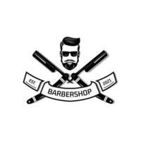 modernes barbershop-logo vektor