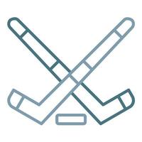 ishockey linje två färgikonen vektor
