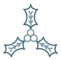 Mistellinie zweifarbiges Symbol vektor