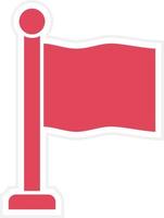 flagga ikon stil vektor