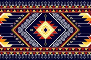 geometrisk abstrakt etnisk mönsterdesign. Aztec tyg matta mandala prydnad etnisk chevron textil dekoration tapeter. tribal boho infödda traditionella broderi vektorillustrationer bakgrund vektor